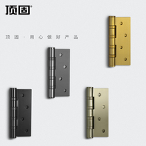 Top solid hinge wooden door stainless steel room door 4 inches flat open hinge bearing 3mm thickened silent hinge