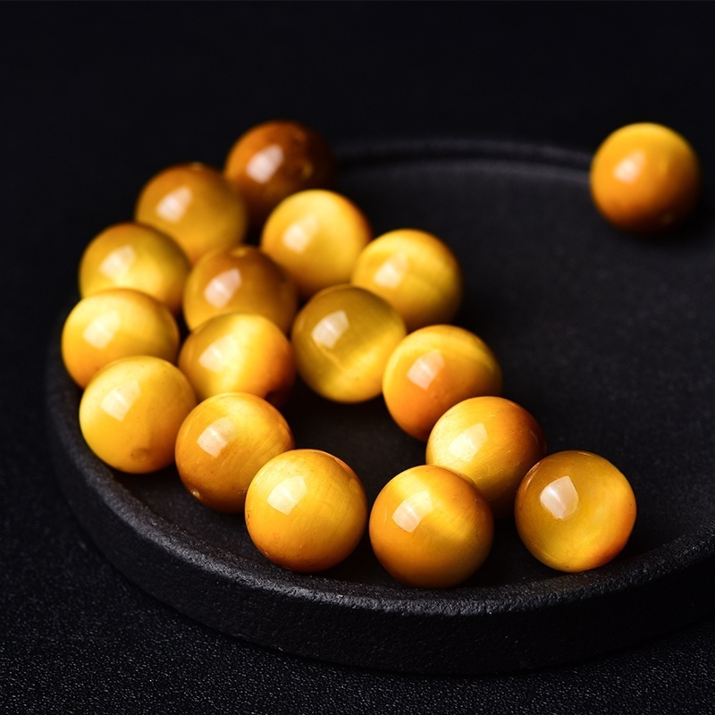 10A金虎眼散珠子DIY手工水晶手串手链配饰配件材料串珠圆珠配珠 - 图2