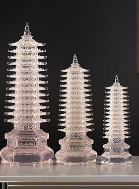 琉璃文昌塔七层十三层塔摆件