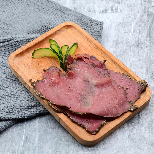 雨润帕斯雀牛肉片1kg切片牛肉黑椒味即食轻食三明治沙拉商用整箱 - 图0