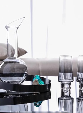 轻奢酒具套装高级感水壶家用酒壶酒吧分酒器红酒杯样板间酒柜摆件