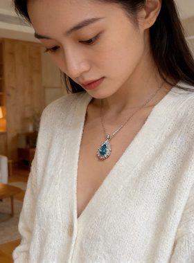 6克拉培育钻石海蓝宝石帕拉伊巴