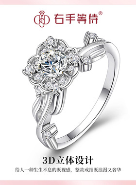 s925银梦幻之恋戒指轻奢高级设计