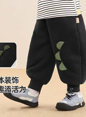 儿童冬季加厚卫裤男童女