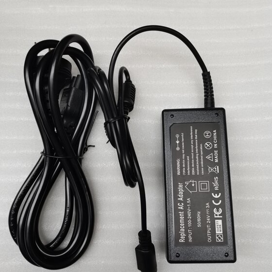 适用航嘉电源适配器 爱普生 佳博 北洋 芯烨 打印机 24V 圆口三针