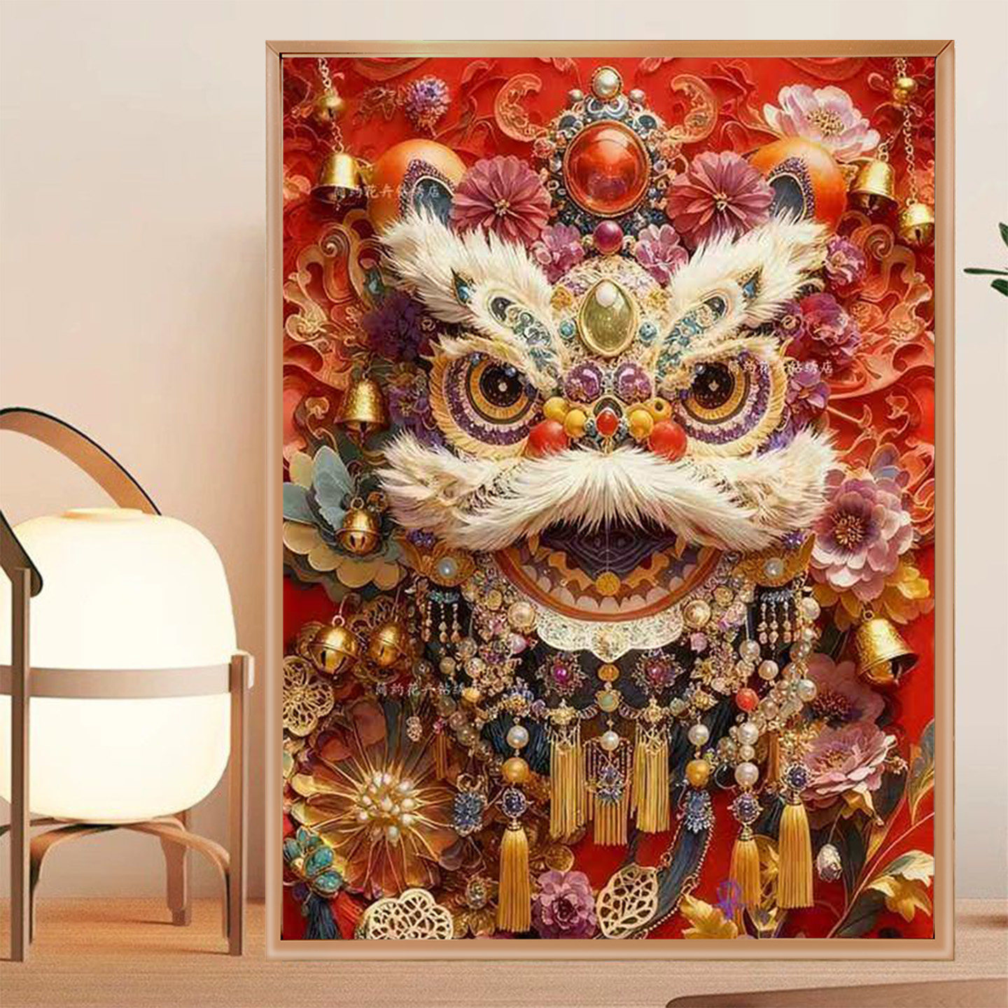 喜狮纳福5d钻石画2026迎新年线绣客厅入户国风满钻十字绣新款动物,淘宝优惠券,粉丝福利购,淘宝优惠卷