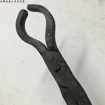 Hand forged aluminium stick pliers aluminium bar clamp crucible pliers round mouth pliers aluminium spindle fire pliers for clamping hot iron pliers 10-500mm