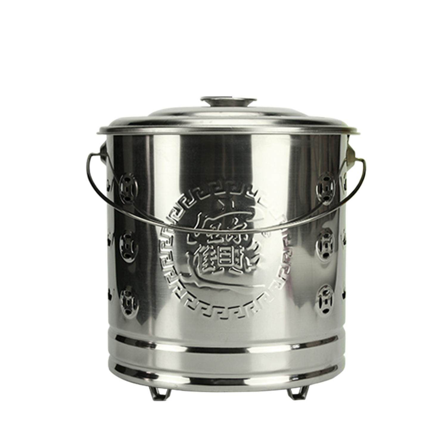 烧金纸桶聚宝盆烧金桶特大号室内无烟焚烧桶元宝桶家用不锈钢烧纸,淘宝优惠券,粉丝福利购,淘宝优惠卷