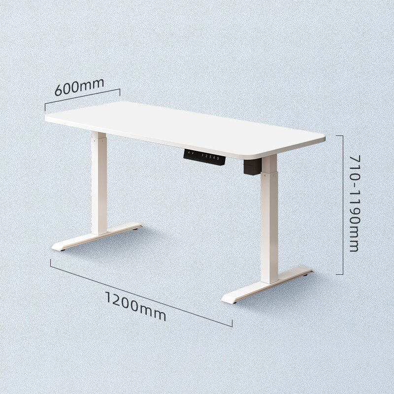 中伟电动升降桌站立式电脑桌台式站立书桌折叠桌电脑升降台1.2米-