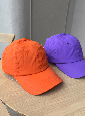 春夏光板薄款速干多巴胺色棒球帽