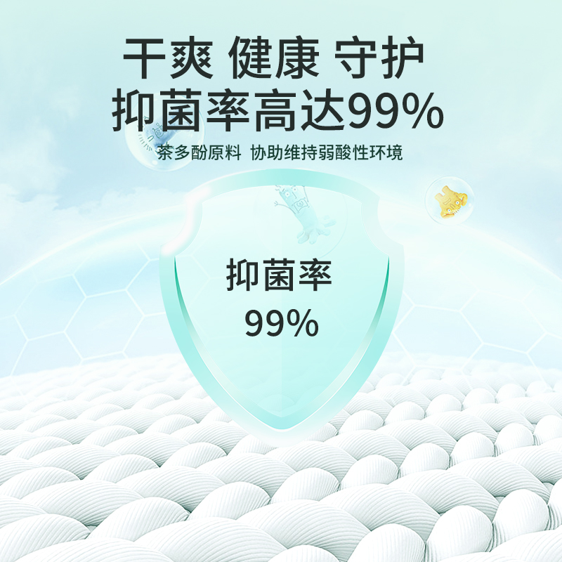 RPE瑞皮儿消毒级茶多酚抑菌祛味日夜组合卫生巾-图1