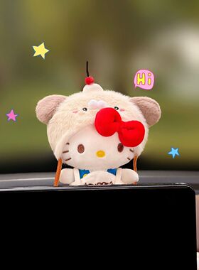车机屏幕摆件新款Kitty汽