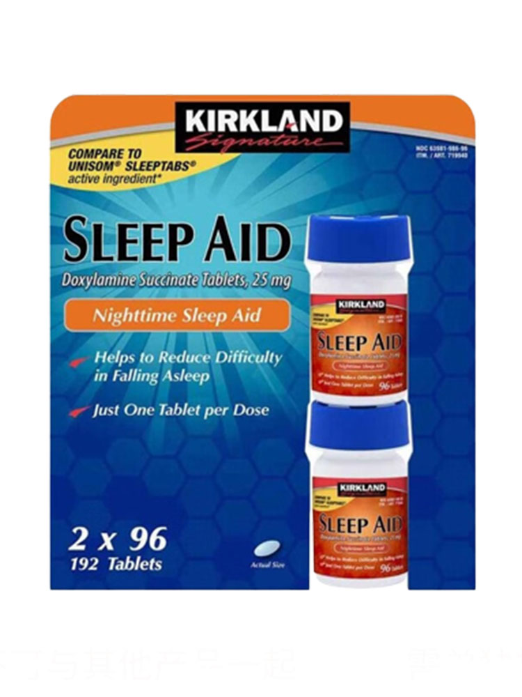 kirkland科克兰睡眠片美国Sleep Aid柯克兰非药褪黑素安神助失眠 - 图3