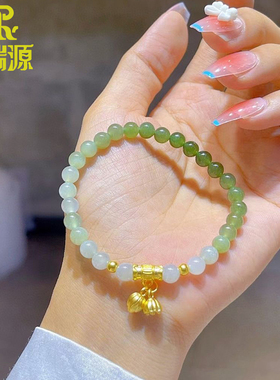 诗瑞源女足金手链黄金搭配新款