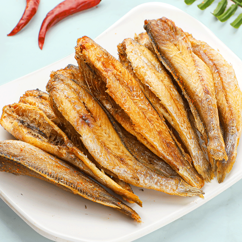 香酥小黄鱼500g孕妇休闲黄鱼酥干货 拓甘甜即食鱼零食