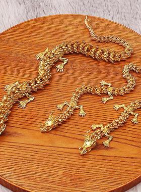 新款3D立体活动龙王霸气中国龙爆款桌面装饰手把件金属工艺品