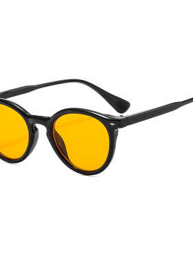 英国coopkoop复古港风墨镜女年新款时尚米钉圆框太阳镜男防