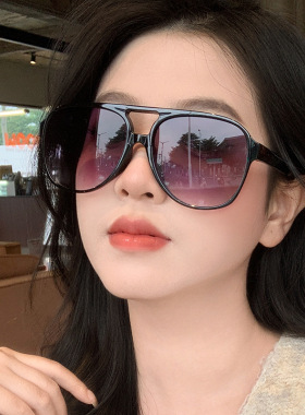 英国CoopKoop复古茶色墨镜男双梁大框方形太阳镜 INS黄色街拍