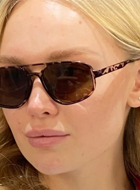 英国coopkoop新款欧美太阳镜复古茶墨镜女高级感个性防紫外线