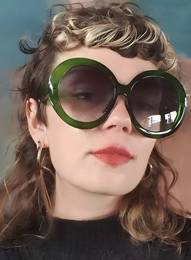 英国coopkoop欧美时尚圆形大框太阳镜新款潮流太阳眼镜街拍个性