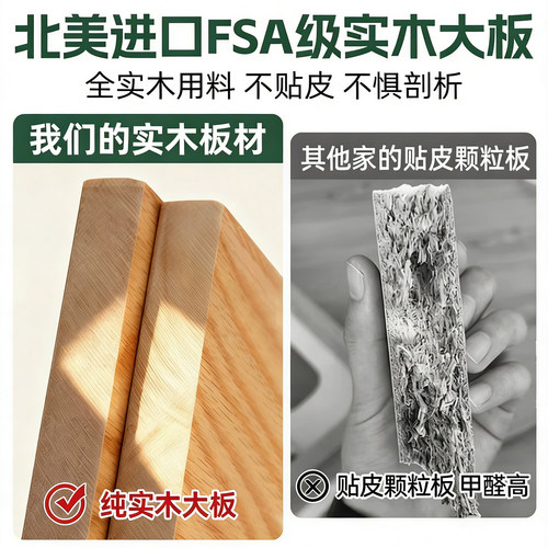 实木床现代简约1米5实木双人床1米8主卧1.2m小户型橡胶木单人床架 - 图2