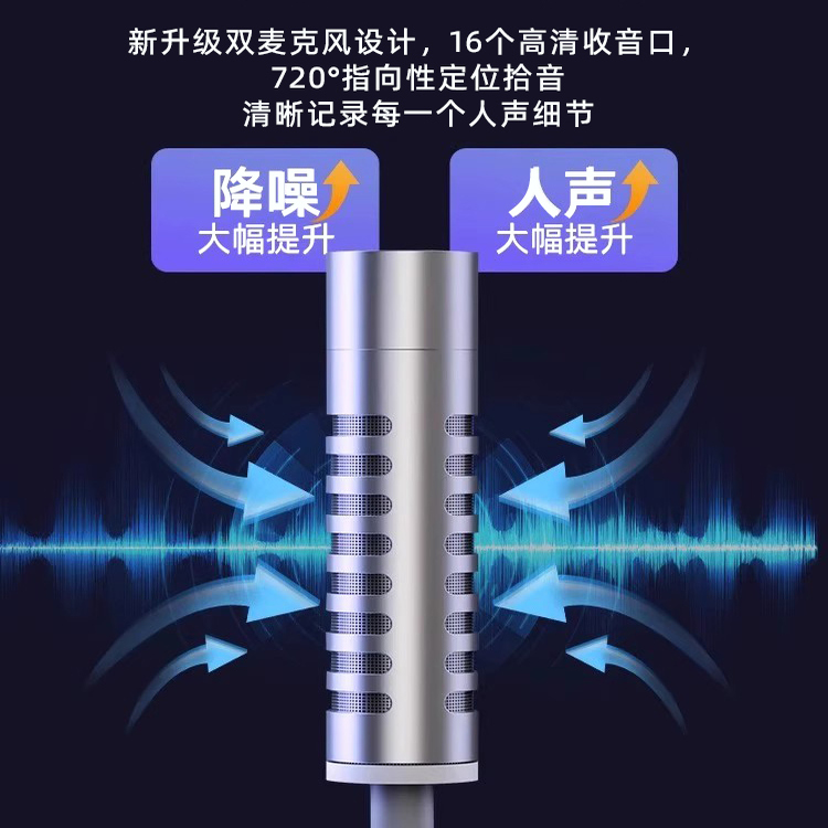 BERHORAL有线耳机双麦K歌直播录歌唱歌声卡HiFi音质手机电脑专用 - 图0