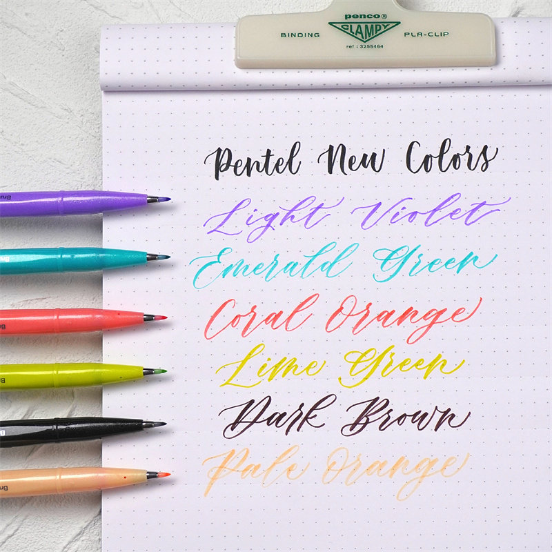 字帖练习伴侣！派通touch软笔brush lettering手账英文花体字书法 - 图0