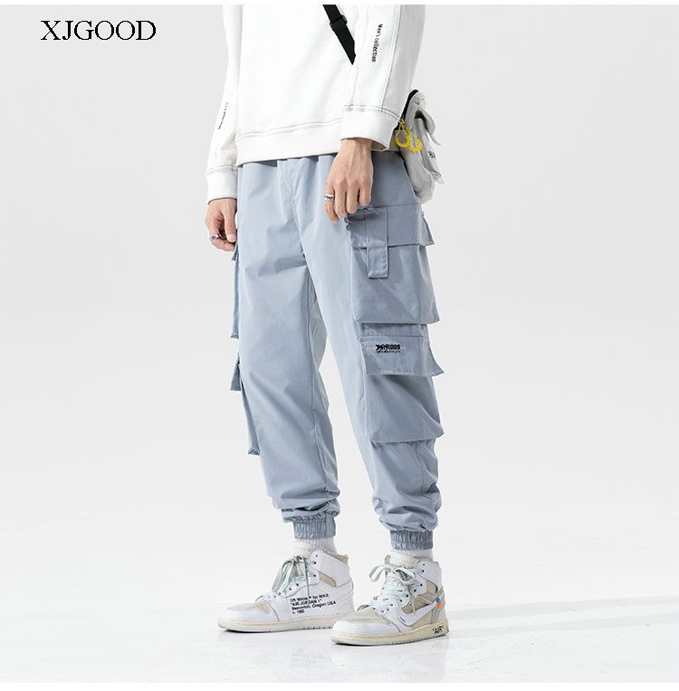 Multi-pocket functional frock pants 多口袋机能风青少年工装裤 - 图1