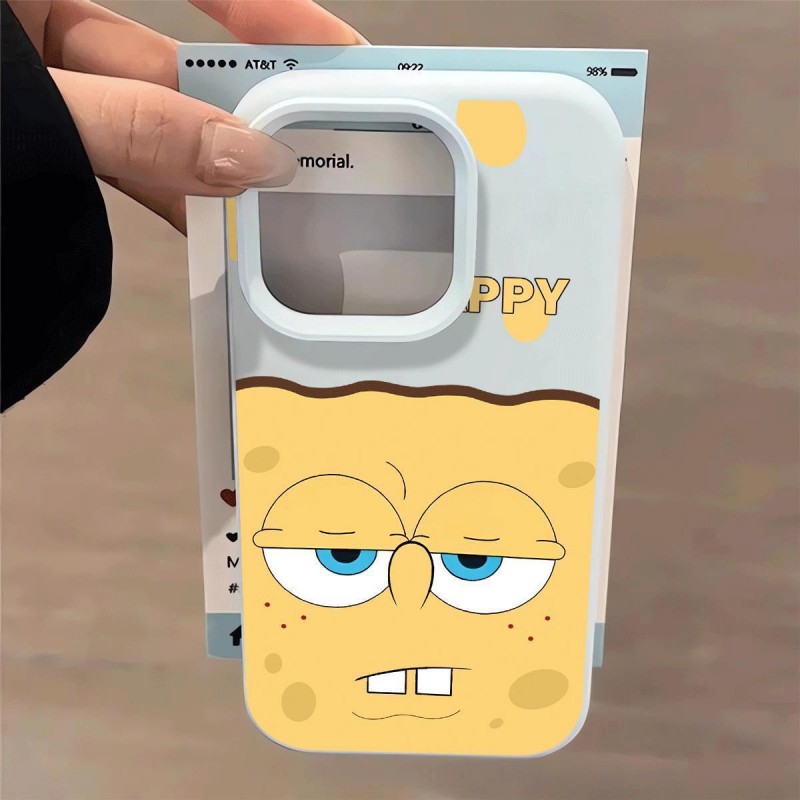 趣味海绵宝宝适用于oppoa58手机壳a53 a55 a96创意Findx7x8s 新款reno12/13/14时尚A3活力版realmeQ5i保护套 - 图3