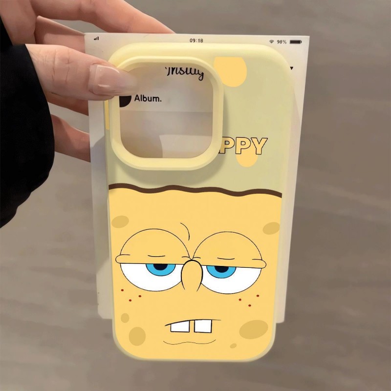 趣味海绵宝宝适用于oppoa58手机壳a53 a55 a96创意Findx7x8s 新款reno12/13/14时尚A3活力版realmeQ5i保护套 - 图2