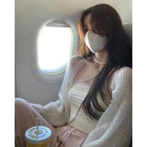 Summer knit cardiovert sweatshirt with thin sunscreen shirt small kan shoulder outside a white pure desire sweet and spicy girls blouse