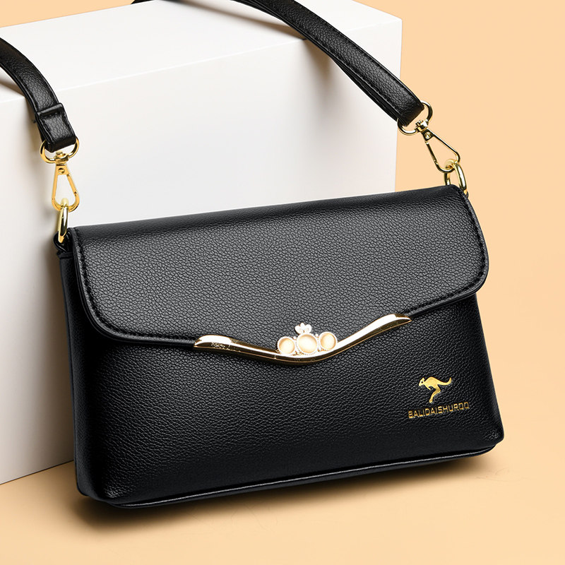 芭藜袋鼠真皮妈妈包2026新款中年女包婆婆大气时尚女士斜挎牛皮包,淘宝优惠券,粉丝福利购,淘宝优惠卷