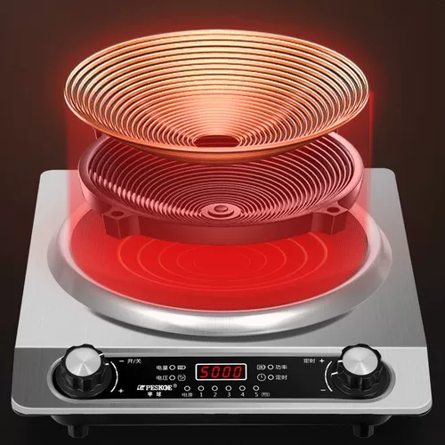 [100 Юань выключен при размещении заказа] Индукционная плита 5000 Вт Домохозяйство вогнутая поверхность высокая силовая тепло многофункциональная жареная горшка LS LS