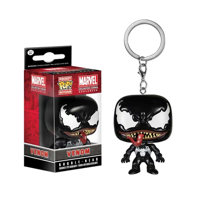 Funko POP毒液Venom钥匙扣电影周边装饰Q版挂件礼物现货-图2