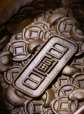 朱炳仁铜新富甲一方烟缸复古装饰