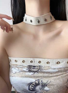 女几何图案项链新款辣百搭