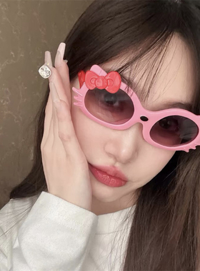 kt猫墨镜防紫外线可爱卡通女