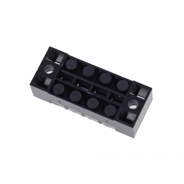 3pcs/lot Dual Row 4 Position Screw Terminal Block Strip 600V