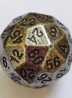 Alloy Colorful Sixty-Faced Digital Dice Board Games Accessor