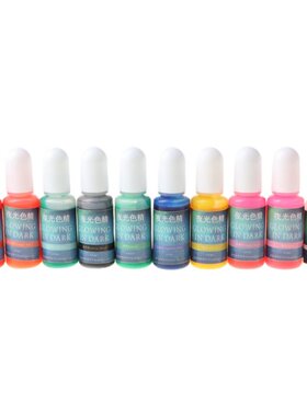 10 Colors Glowing in Dark Epoxy Resin Pigment Luminous Colo