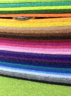 28pcs 15*15cm 2MM Fabric Felt Multi Color Cloth Material