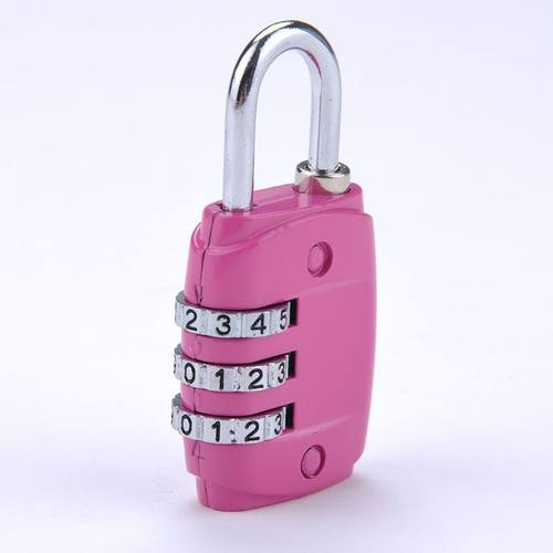 Mini 3 Digit Alloy Oval Code Lock Resettable Combination Sui - 图1