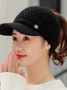 Baseball Caps Women Hats Thick Warm Twist Knit Hats Female F