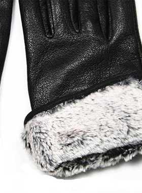 Goatskin Deerskin Gloves Men's Leather New Thin Fleece Linin