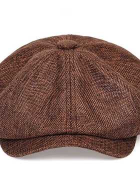 New men's casual newsboy hat spring and autumn thin retr