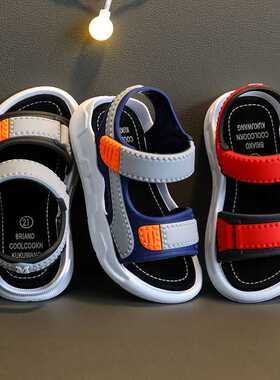 2021 Children's Summer Boys Leather Sandals Baby Sho