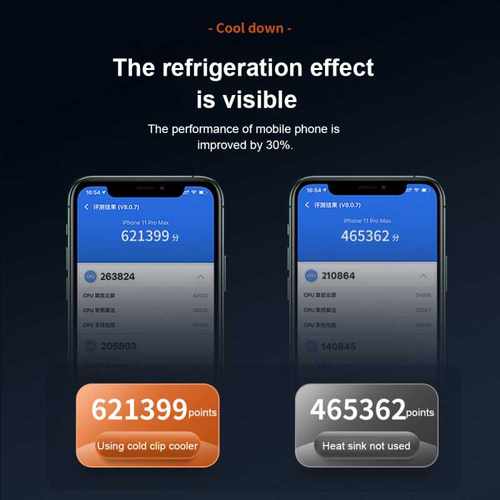 2021 New Mini Mobile Phone Cooling Fan Radiator Turbo Hurric - 图1