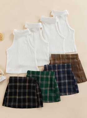FOCUSNORM 5 Colors 2pcs Fashion Kids Girls Clothes Sets 1-6Y