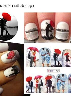 Nail Slider Easily Stick Nail Transfer Valentines Day