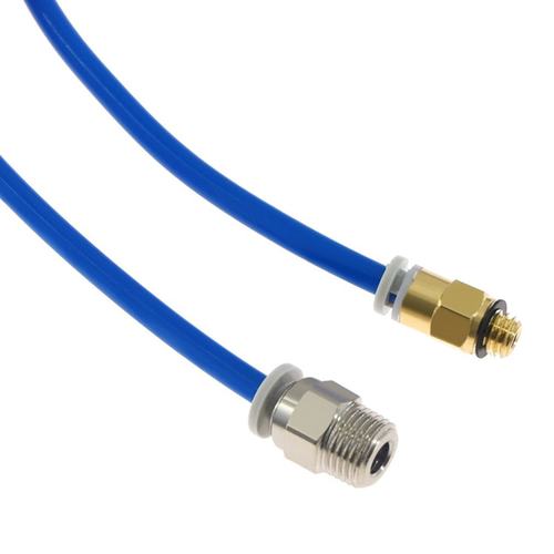 PC4-M6 Pneumatic Connector With 1M PTFE Teflonto Tube 2*4MM - 图2
